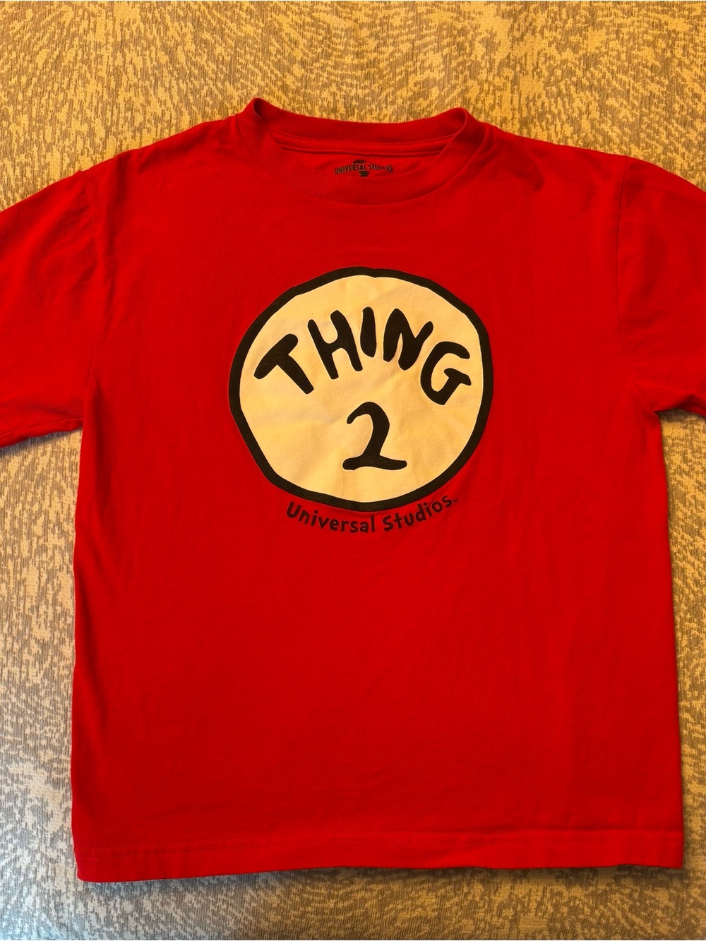 Universal Red 'Thing 2' Graphic Tee for Kids